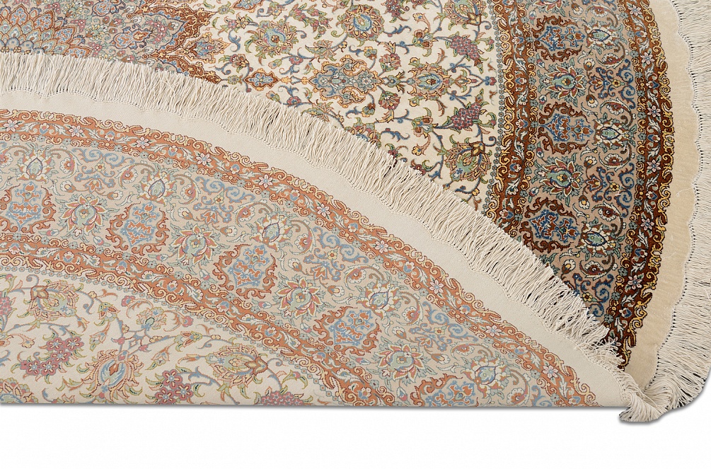 Иранский ковер из шёлка «QUM MM IR» 11-411-IR(Round)