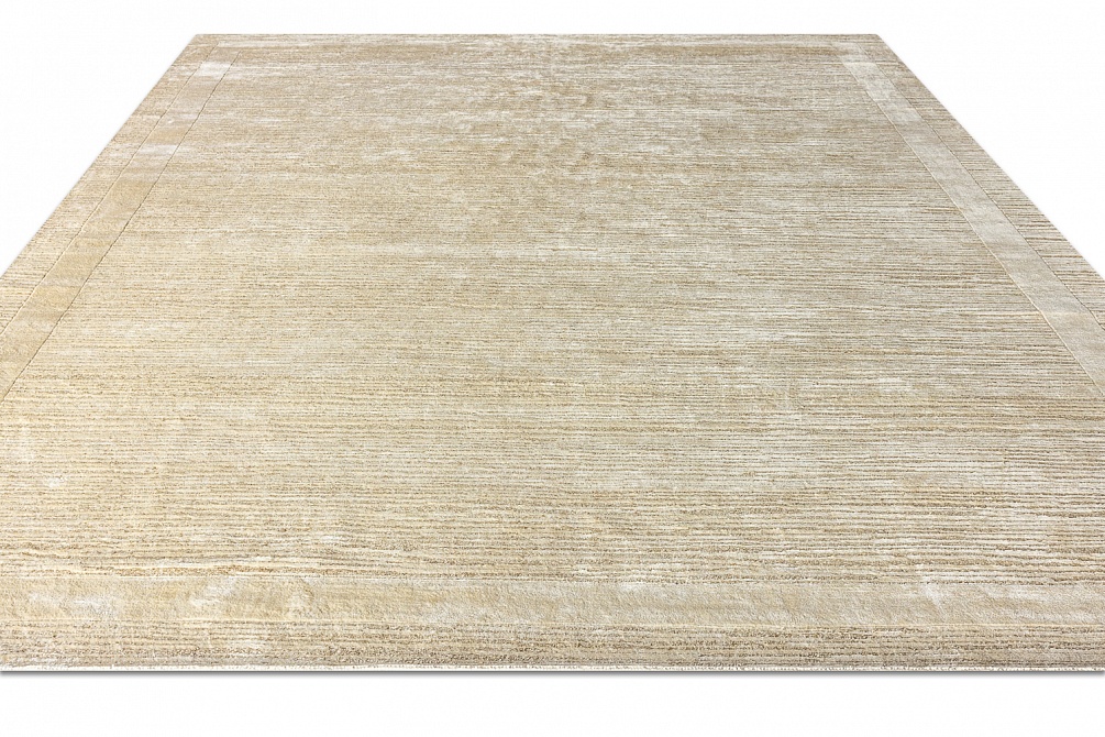 Индийский ковер из шёлка «BLANC DE BLANCS» KE2422-IVORY-BEIGE