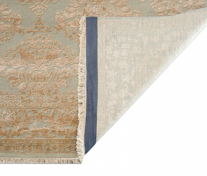 Индийский ковер из шерсти и арт-шёлка «KING OF AGRA» NO9N-LBLU-LBLU