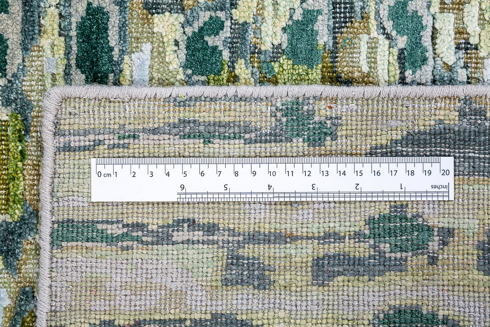 Индийский ковер из шёлка и шерсти «HOLLYWOOD ART» M218-GREEN