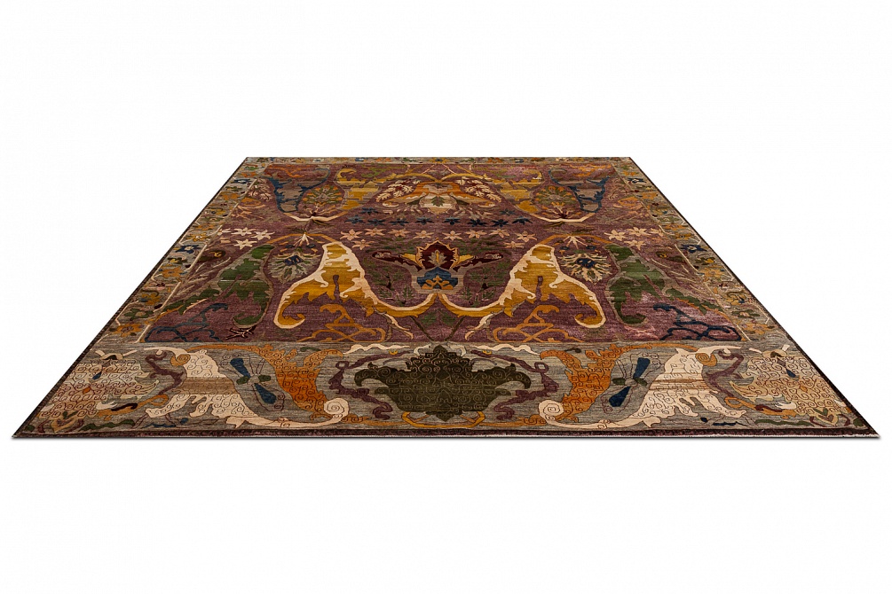 Индийский ковер из шерсти «ZIEGLER VINTAGE» AC228-PINK-MIX(370x442)