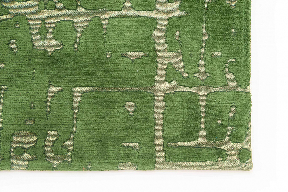 Бельгийский ковер из полиэфирного шёлка «STRUCTURES» 9202-PERRIER'S GREEN
