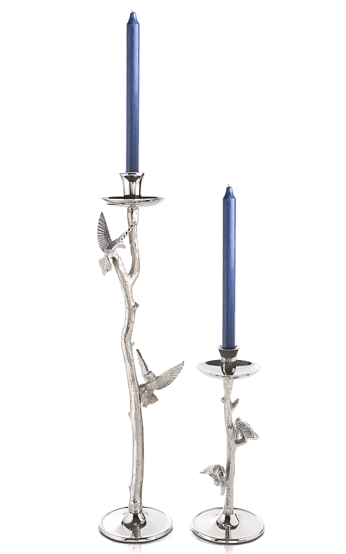 Подсвечник "Птицы" серебряный M