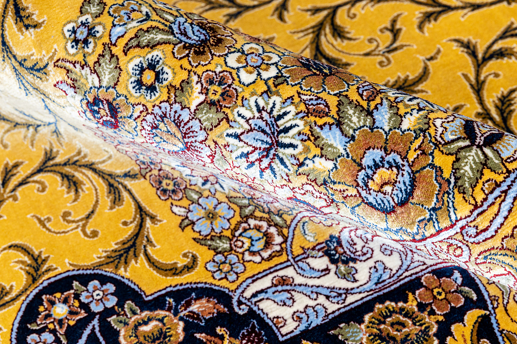 Иранский ковер из шёлка и модала «MASTERPIECE QUM» 001-21-N0URI