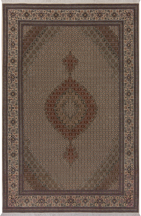 Иранский ковер из шерсти и шёлка «TABRIZ MAHI» 801-3288-IR