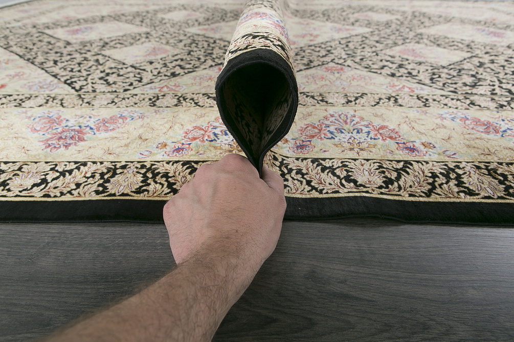 Иранский ковёр из шёлка «QOM» 9-565-Faani-IR
