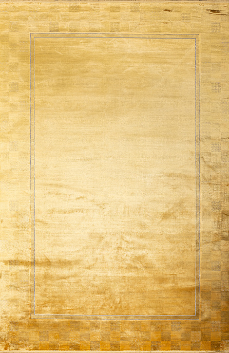Турецкий ковер из эвкалиптового шёлка и акрила «KING CROWN» B804SA-YELLOW