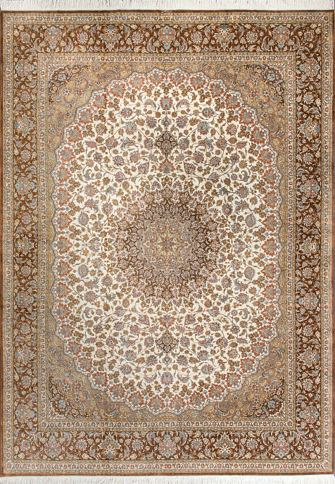 Иранский ковер из шёлка «QUM MM IR» 12-457-IR