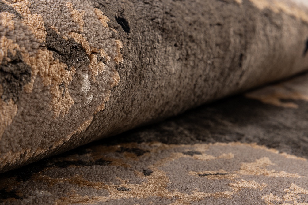 Индийский ковер из шерсти и бамбукового шёлка «VELVET MIRAGE» CONTINENT(Round)