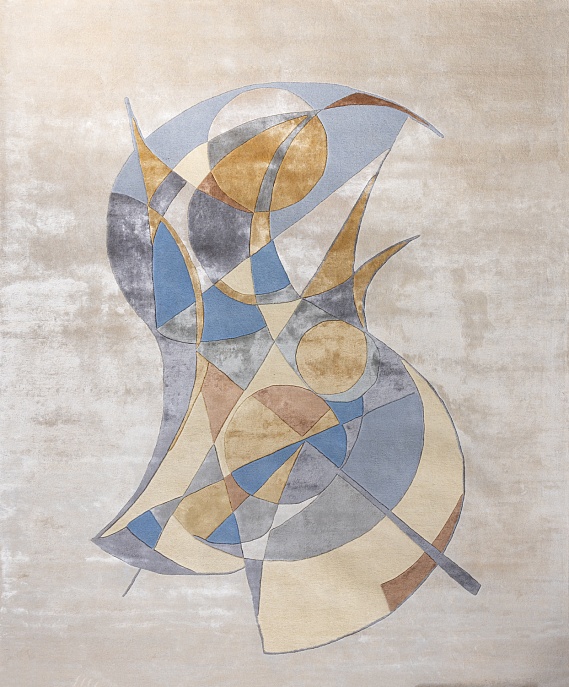 Индийский ковер из арт-шёлка «Art de Vivre by DETALI» design Ksenia Skorogod «HUMILITI» 1