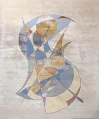 Индийский ковер из арт-шёлка «Art de Vivre by DETALI» design Ksenia Skorogod «HUMILITI» 1