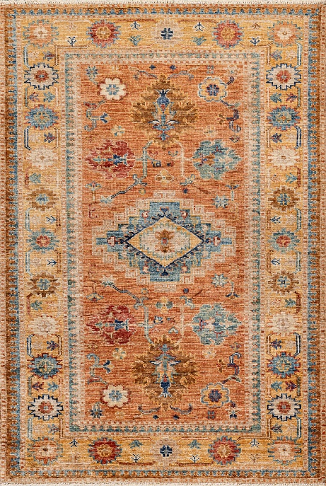 Пакистанский ковер из шерсти «KAZAK ROYAL» GOLD-GOLD(80x117)