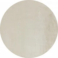 Индийский ковер из шёлка и хлопка «BLANC DE BLANCS» 300KN-IVORY(Round) 1