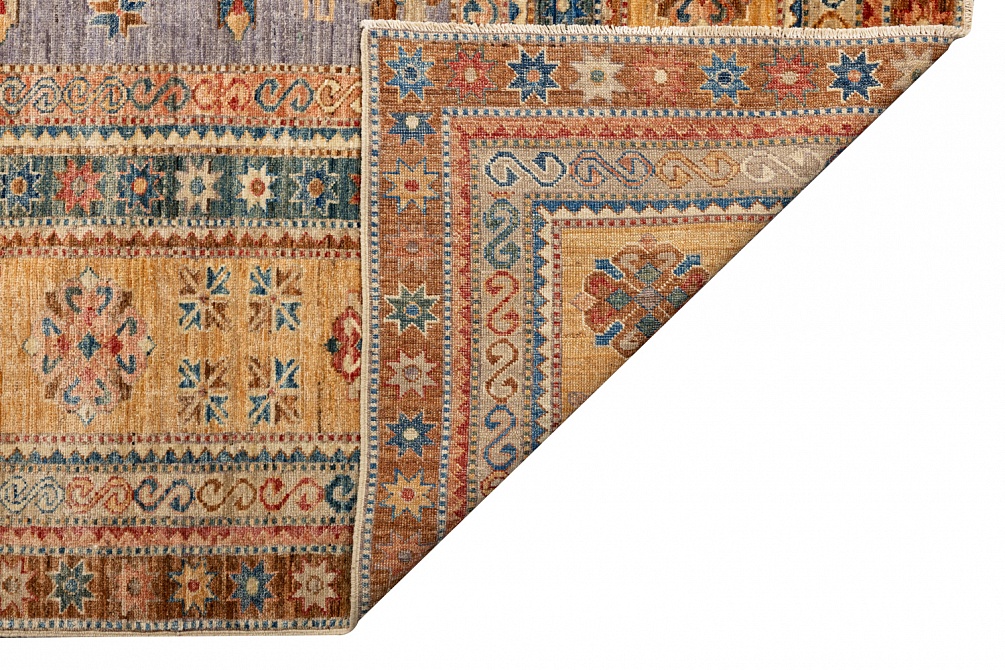 Пакистанский ковер из шерсти «KAZAK ROYAL» 232583-GREY-GLD 8