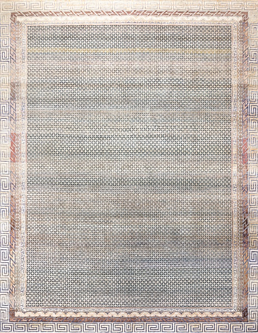 Индийский ковер из шёлка и шерсти «ETHNIC VINTAGE» BJ51-BLK-MIX(369x474) 1