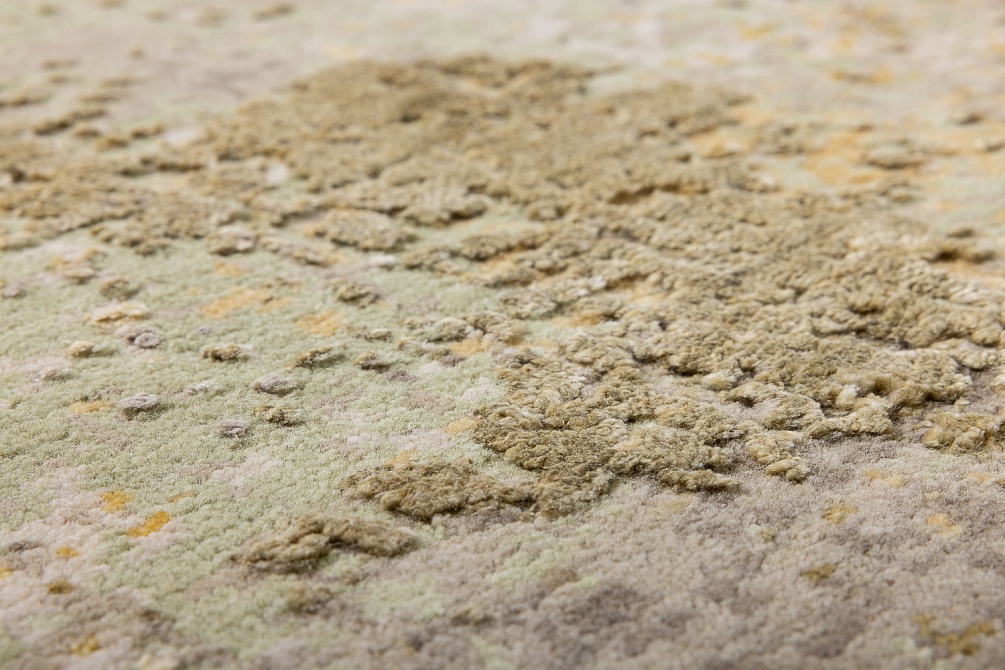 Индийский ковер из шерсти и шёлка «HOLLYWOOD ART» CE9318-GREEN(Round)