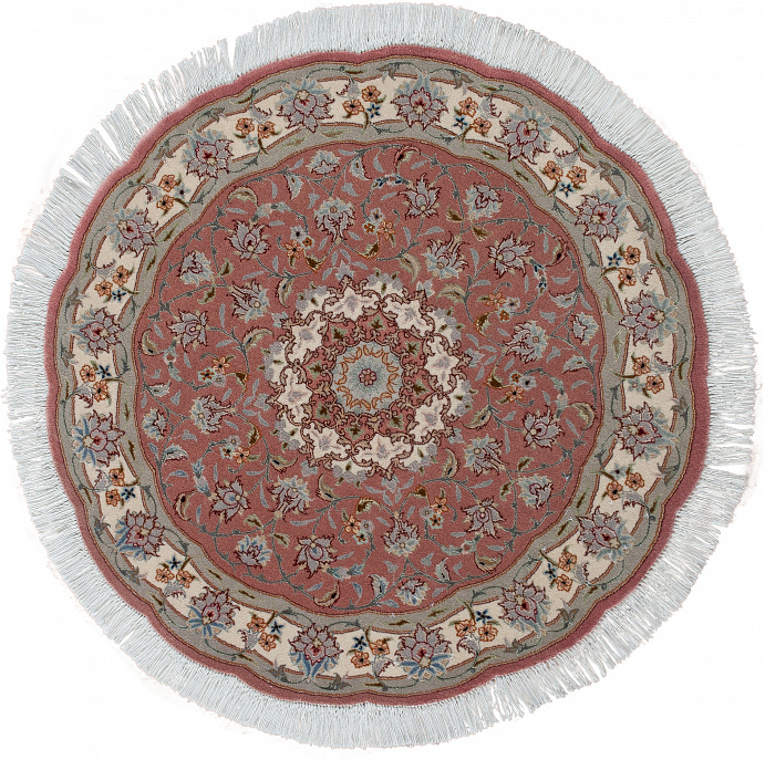 Иранский ковер из шерсти и шёлка «TABRIZ IR» 9-687-IR(Round)