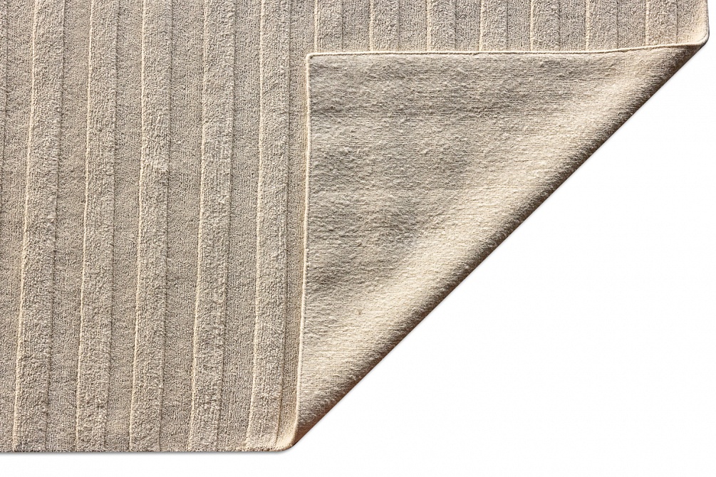Индийский ковер из альпаки «BLANC DE BLANCS» STRIPES-IVORY