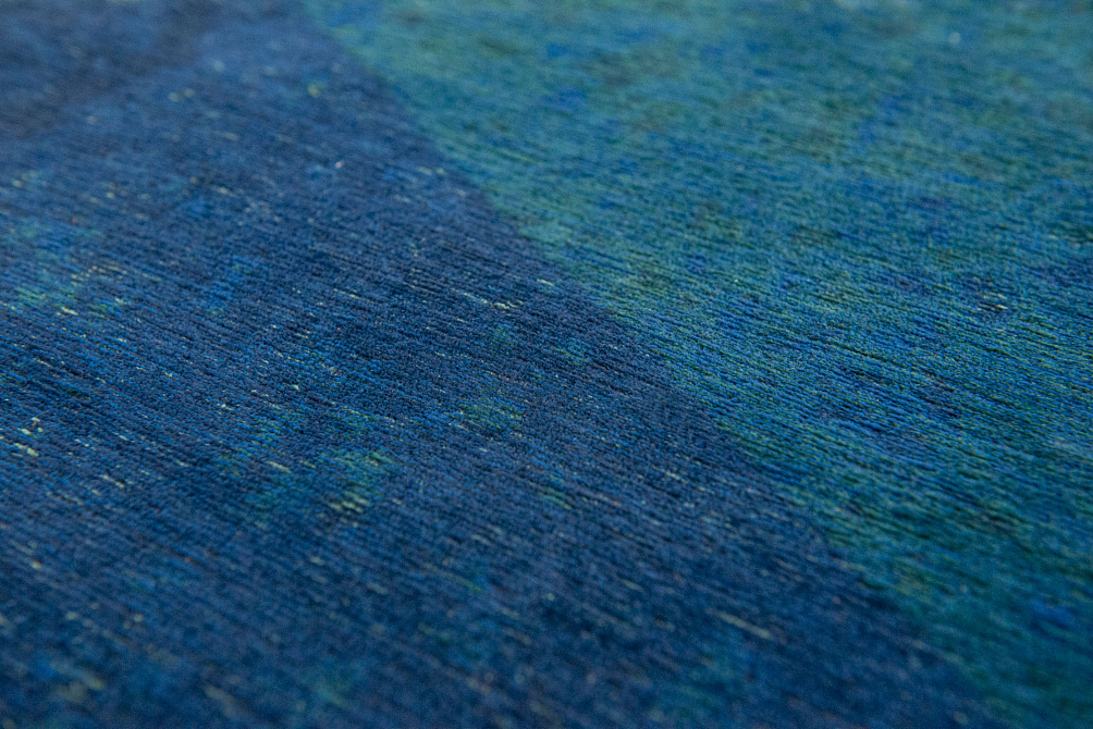 Бельгийский ковер из полиэфирного шёлка «Christian Fischbacker» 9052-SAPHIR-BLUE