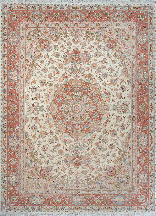 Иранский ковер из шерсти и шёлка «TABRIZ 40» 8-269-IR