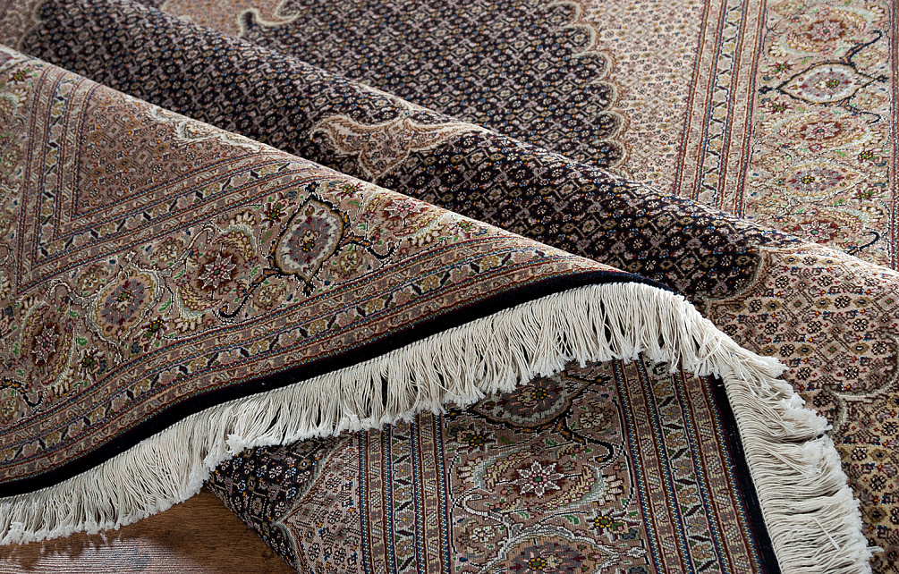 Иранский ковёр из шерсти и шёлка «TABRIZ MAHI» 13-170-IR