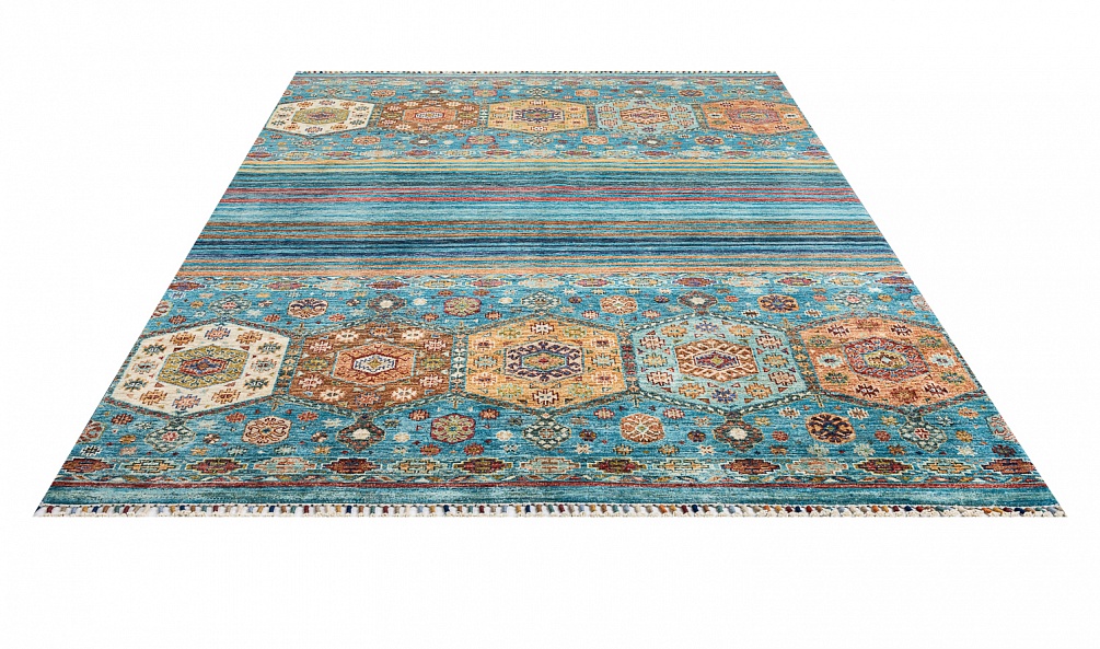 Пакистанский ковер из шерсти «SHAWL KANDI» MULTY-MULTY(168x237)