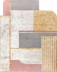 Индийский ковер из арт-шёлка, шерсти и хлопка «IRREGULAR» TRA14514-C.WHITE-C.WHITE 1