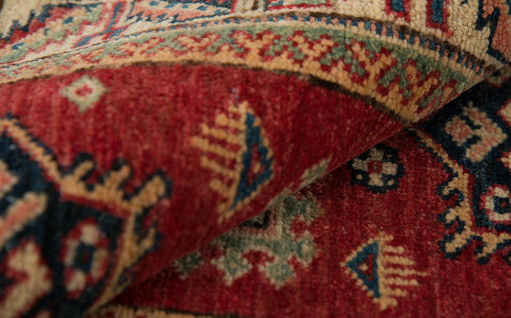 Пакистанский ковёр из шерсти «KAZAK CLASSIC» RED-CRE(59X84)