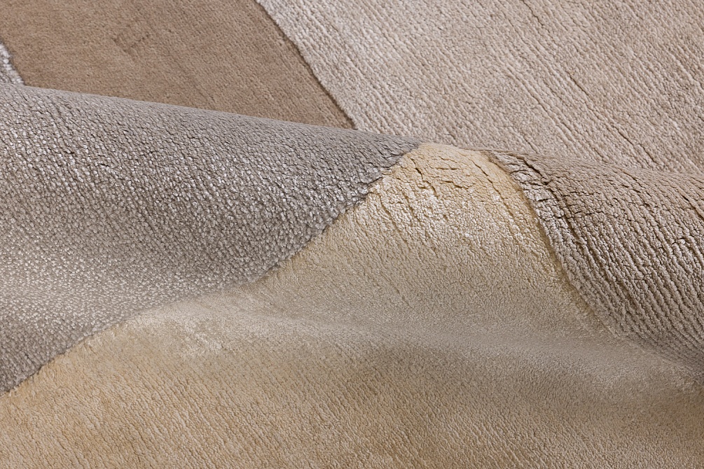 Индийский ковер из шерсти, шёлка и эвкалиптового шёлка «TECTONIC» D1-C1 4