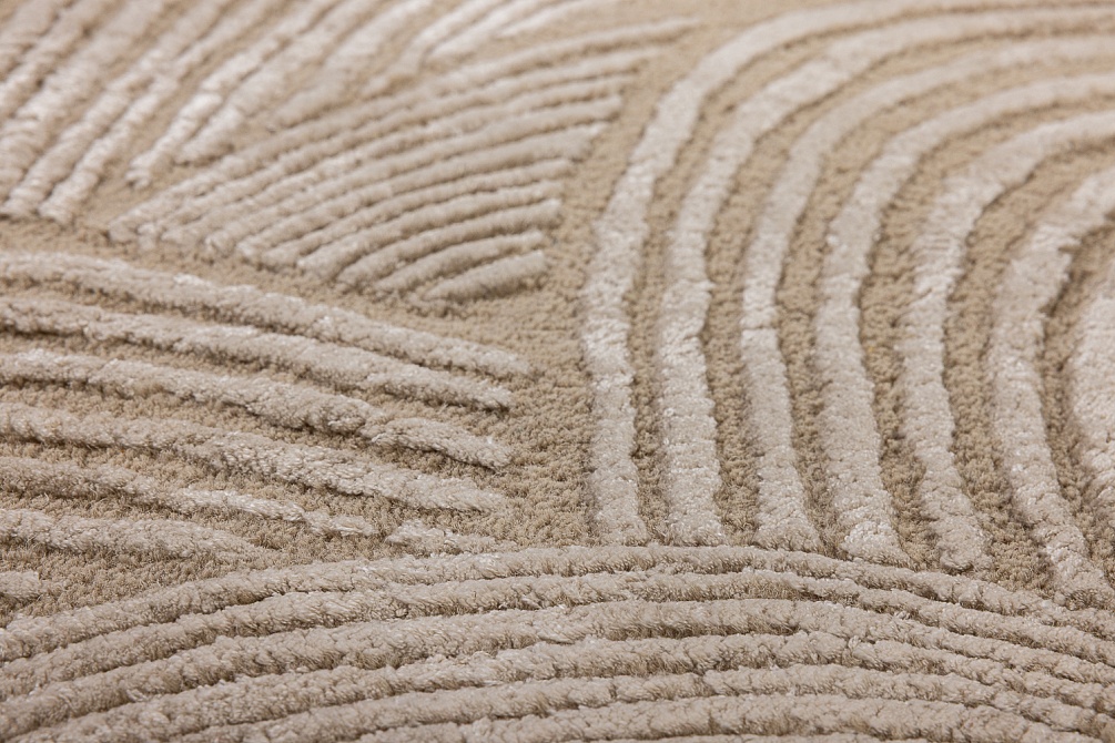 Индийский ковер из шерсти и эвкалиптового шёлка «VELVET MIRAGE» SYNC NEUTRAL 6