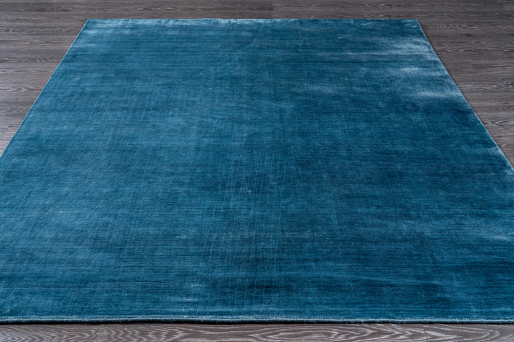 Индийский ковер из арт-шёлка и шерсти «JAZZ» 2021071-BLUE ASHES