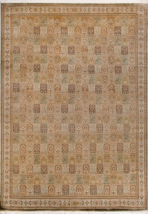 Индийский ковер из шёлка «KASHMIR SILK 24Х24» ROYAL TAJ (306x418)