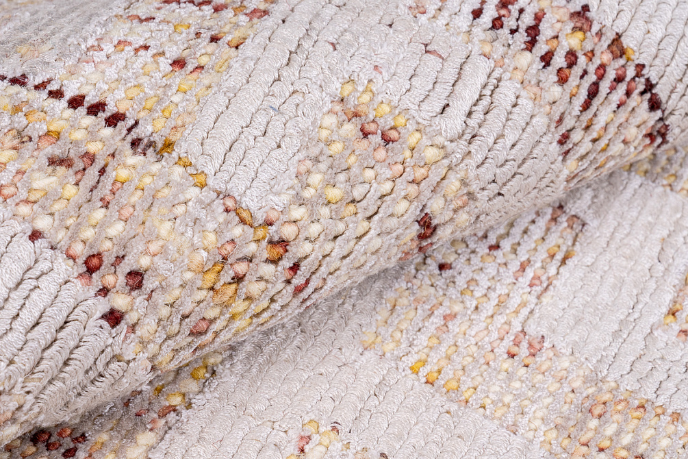 Индийский ковёр из шерсти и арт-шёлка «KONARK» 2021080-OLD ROSE