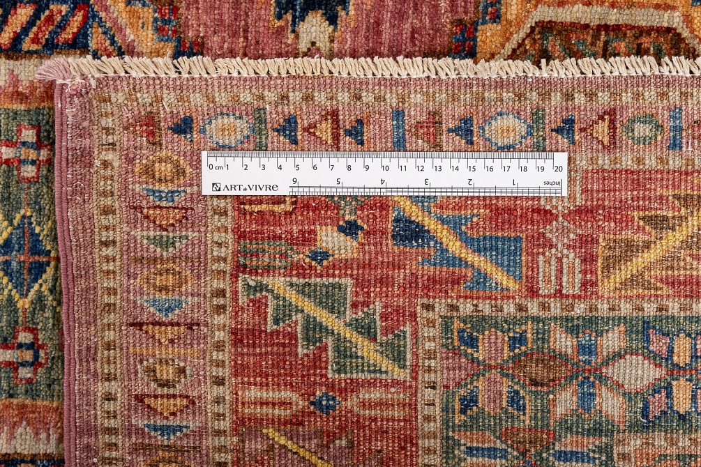 Пакистанский ковер из шерсти «KAZAK ROYAL» 253026-PURPAL-RED 8