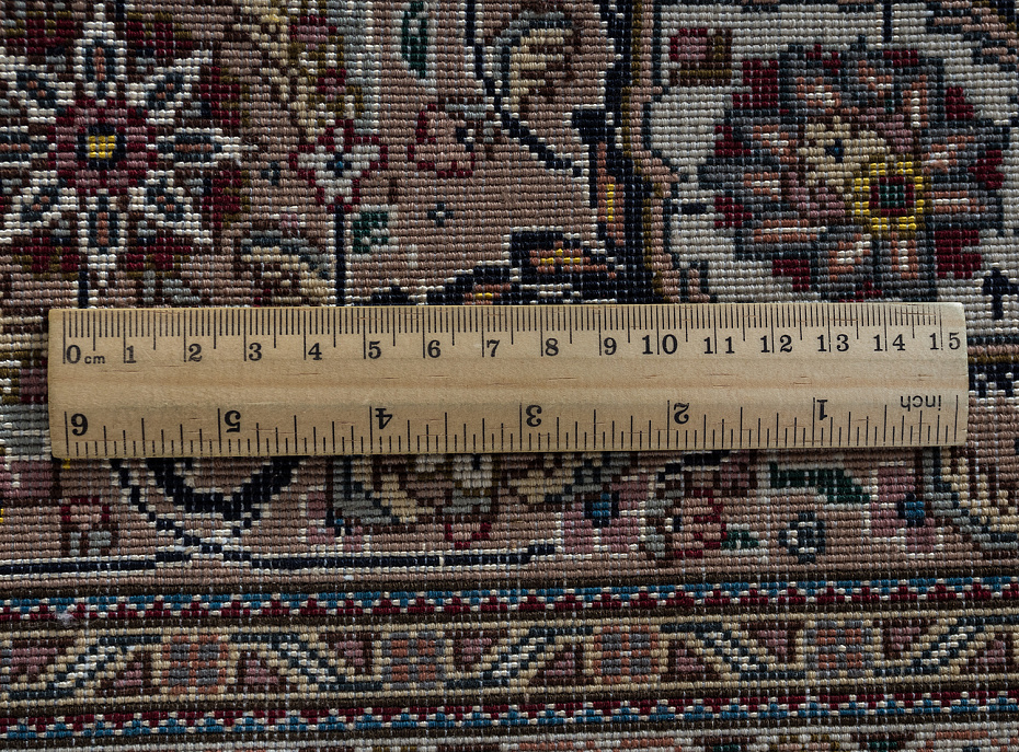 Иранский ковёр из шерсти и шёлка «TABRIZ MAHI» 13-171-IR