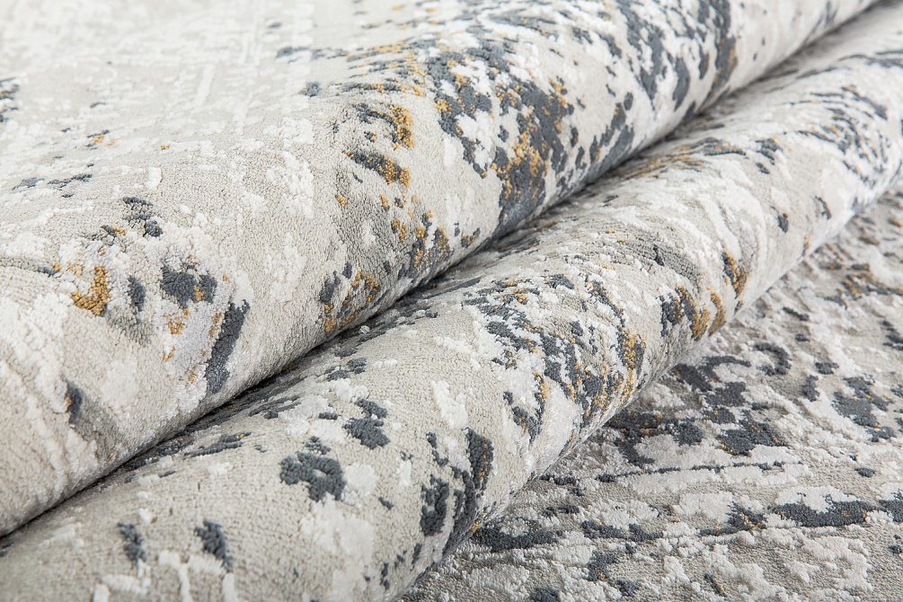 Турецкий ковер из вискозы и акрила «STELLA M» B097A-CRE-DGRY 4