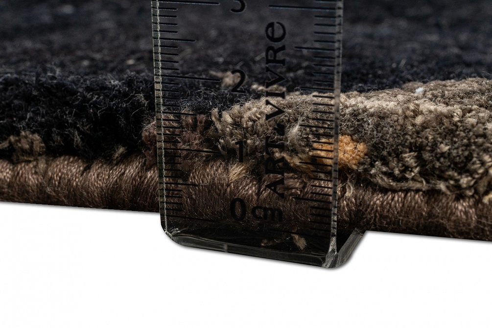 Индийский ковер из шерсти и бамбукового шёлка «VELVET MIRAGE» CONTINENT(Round)