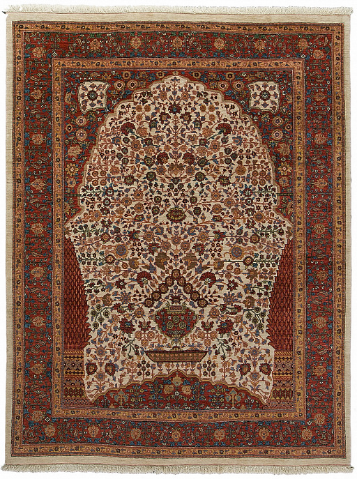 Иранский ковер из шерсти и шёлка «MIRI-KASHKOULI» 10-100-IR