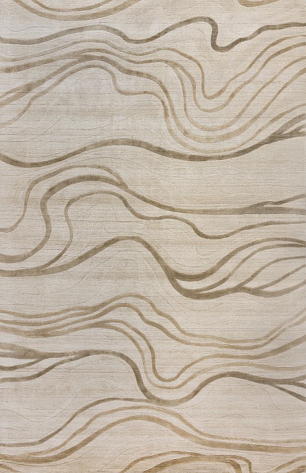 Индийский ковер из арт-шёлка и шерсти «EVEREST» 2023205-BEIGE