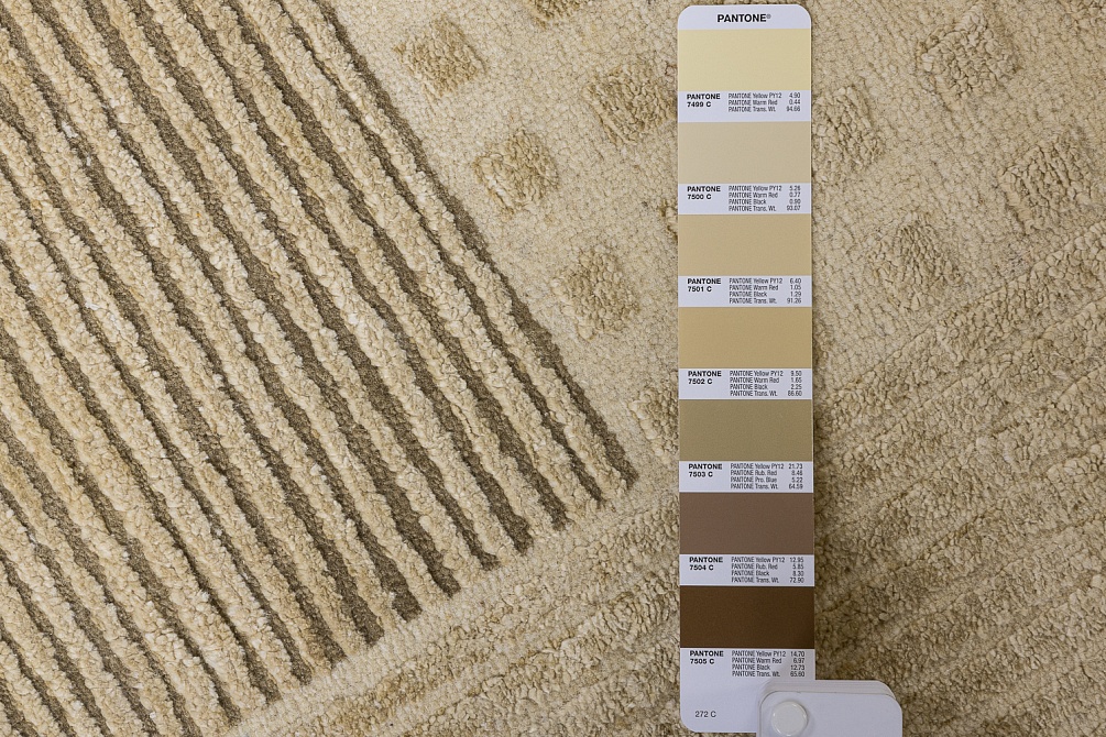 Индийский ковер из шерсти и шёлка «HOLLYWOOD ART» CE9515-GOLD