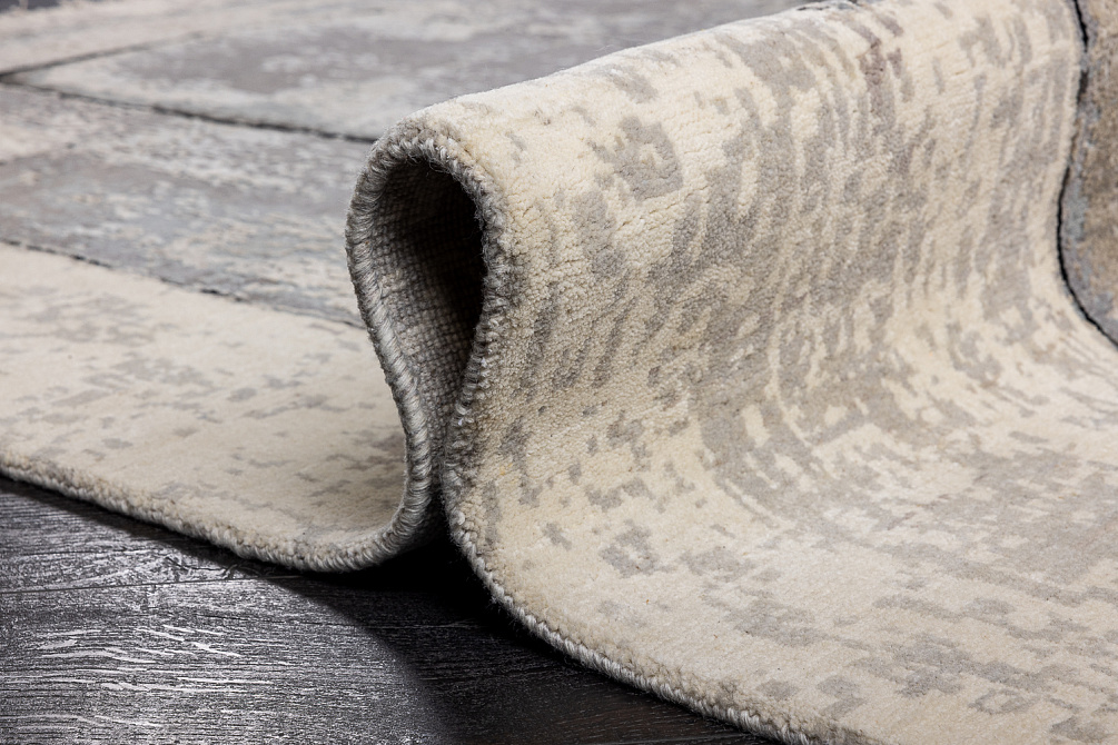 Индийский ковёр из шерсти и шёлка «HOLLYWOOD ART» CE6666-IVORY