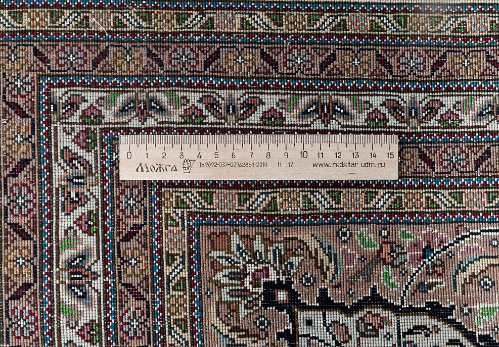 Иранский ковёр из шерсти и шёлка «TABRIZ MAHI» 8-340-IR
