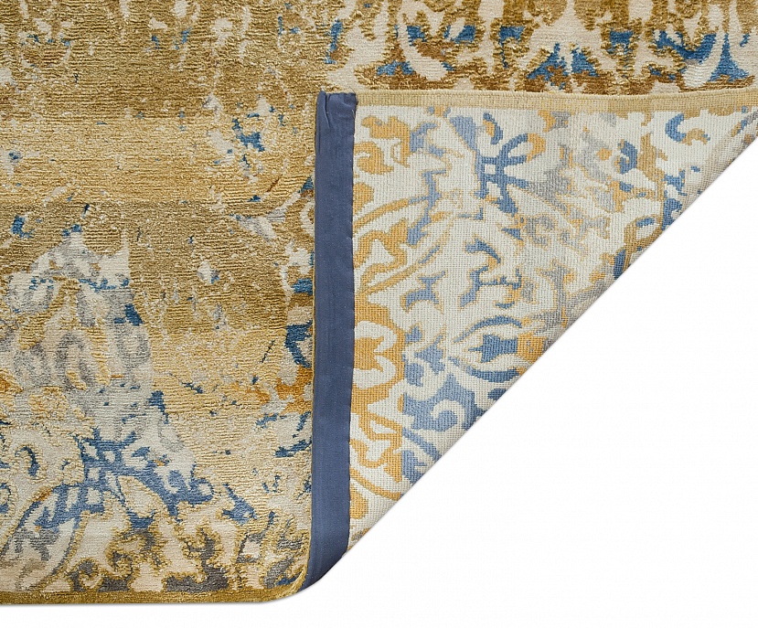 Непальский ковер из шерсти и шёлка «ART COLLECTION» BUTTERFLY GOLD(CX3385) 4