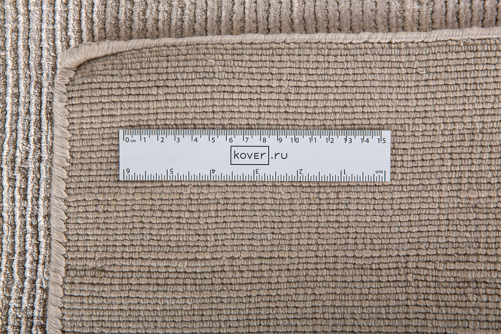 Индийский ковёр из шерсти и арт-шёлка «MURUGAN» PLAIN-BGE-AJ12/G145