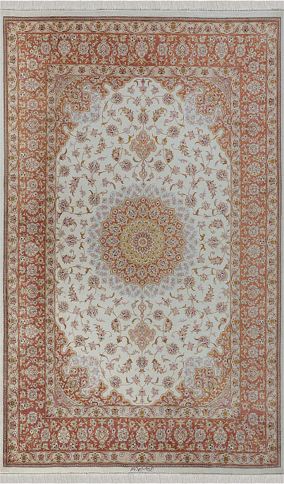 Иранский ковер из шёлка «QOM» 14-246-IR HEMMATI