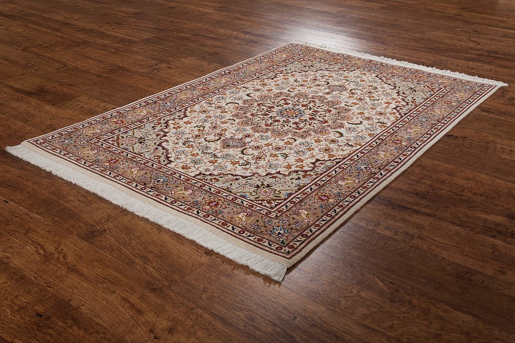 Иранский ковёр из шерсти и шёлка «TABRIZ-FLORAL» 801-4359/S-IR