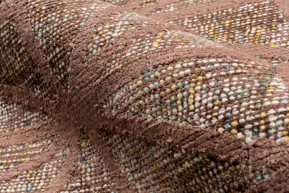 Индийский ковёр из шерсти и арт-шёлка «KONARK» 2021079-BRONZE