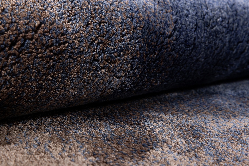 Индийский ковер из эвкалиптового шёлка «VELVET MIRAGE» DEGRADEE SAPPHIRE(Round) 4