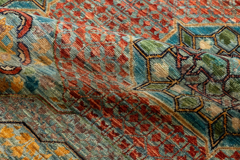 Пакистанский ковер из шерсти «MAMELUK» 233301-GREY-GREY