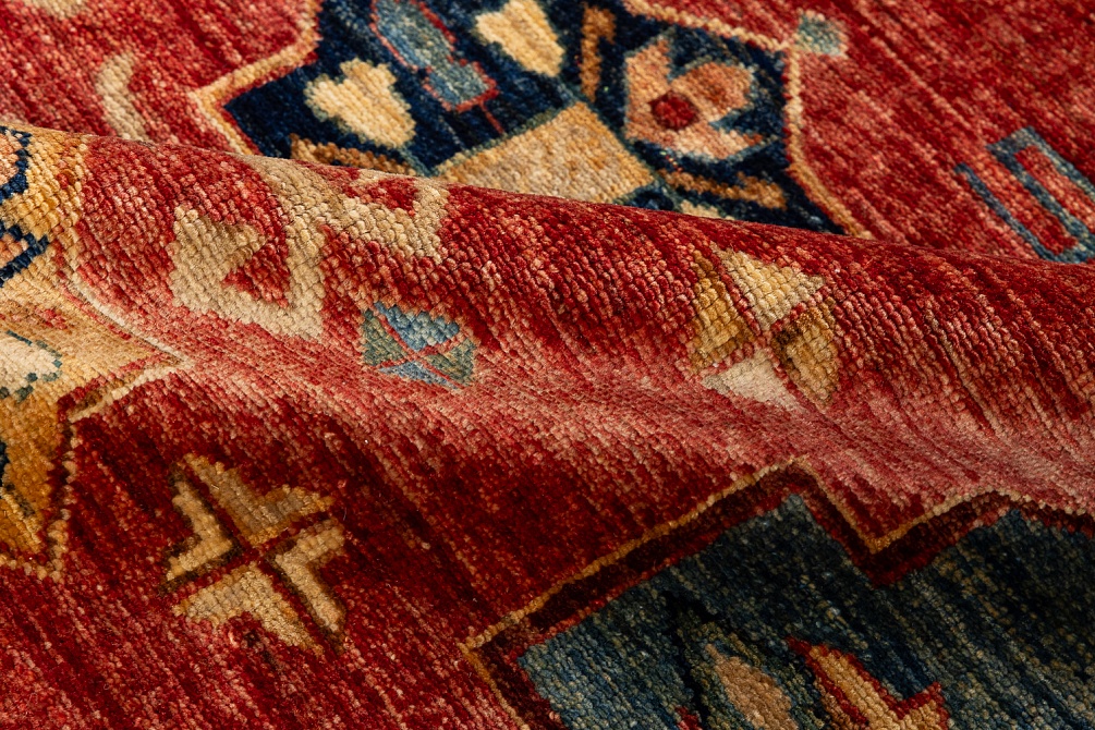 Пакистанский ковер из шерсти «KAZAK ROYAL» 227574-RED-BGE 4